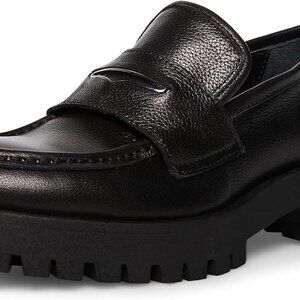 Black Leather Loafers